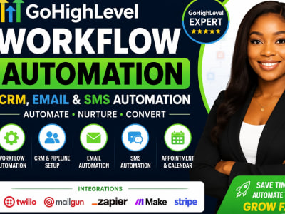 GoHighLevel workflow automation, CRM, email and SMS automation
