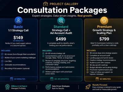 Expert digital marketing strategy & actionable growth plan