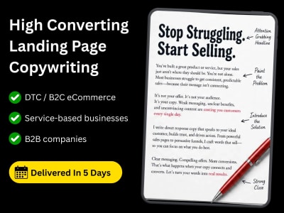 High-Converting Landing Page Copywriting