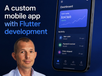 A custom mobile app with Flutter development