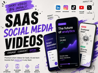 A Premium Short Videos for LinkedIn, Instagram, TikTok and X