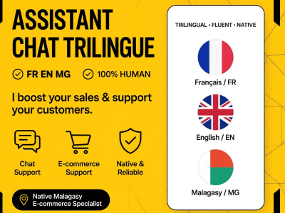 "Shopify Customer Support FR EN / Gorgias Zendesk /Native French"