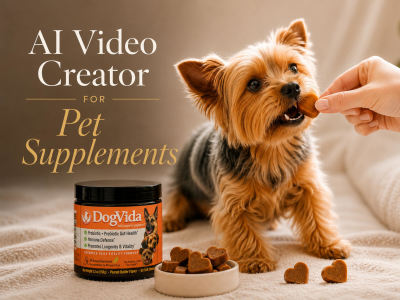 An AI Pet Supplement Video ad for Amazon and Meta