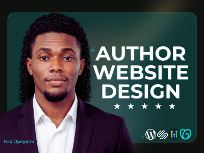 Book author website, ebook website, wix author website, author website
