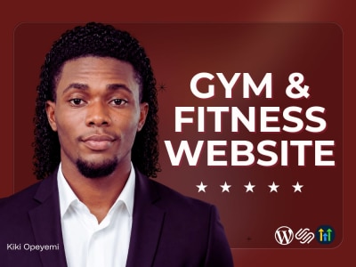 Gym fitness yoga or personal trainer website with membership page