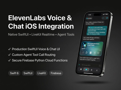 An ElevenLabs AI voice & chat iOS integration