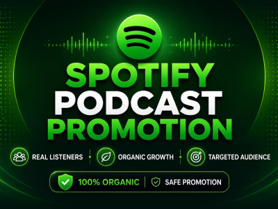 Organic Spotify podcast promotion to grow real listeners