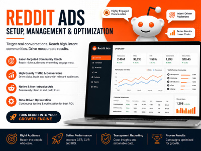 Reddit Ads Setup, Management and Optimisation