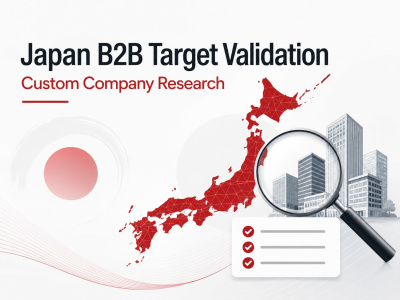Custom Japanese company research for B2B market validation