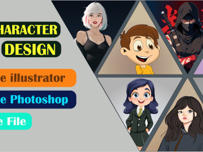 A 2D Character Design in Any Style  Cartoon, Anime & Mascot Art