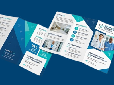 A modern medical brochure that builds trust and promotes your services