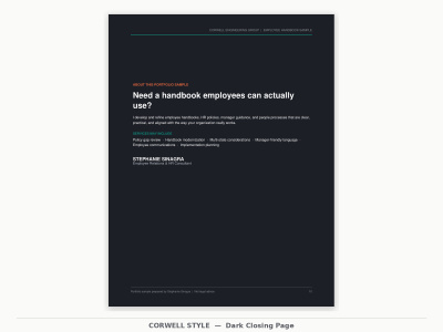 A custom employee handbook that protects your business
