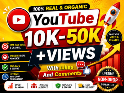 50k Youtube promotion, Youtube Ads, youtube SEO, youtube marketing, youtube