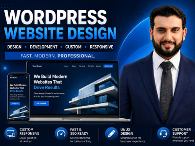 WordPress Website Design and Development Custom Responsive Customer Support