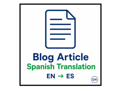 Blog Article Localization from English to Spanish