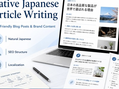 Native Japanese SEO Article Writing