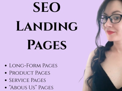 An SEO landing page or long-form content for your brand.