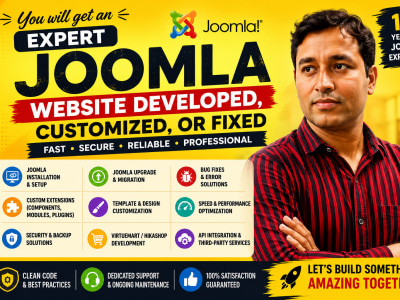 Your Joomla website upgraded, fixed, or customized