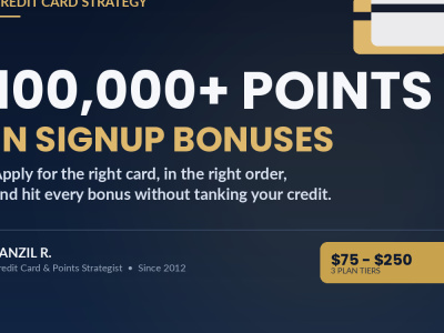 A plan to earn enough points for the trip you actually want