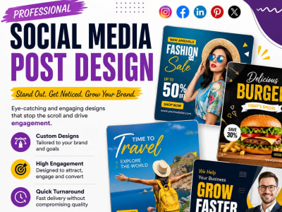 Social media post design, facebook ads design, instagram post design