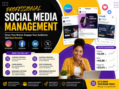 Professional social media management to grow your brand