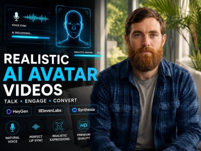 Realistic AI avatar and talking head videos with HeyGen & Synthesia