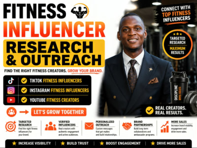 Fitness Influencer Research Instagram TikTok Outreach Influencer Manager