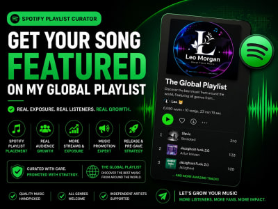 Your song add to my Spotify playlist for more exposure