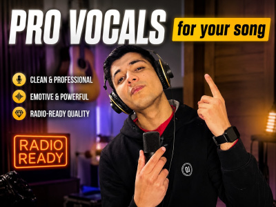 Radio-ready lead vocals — ready for release