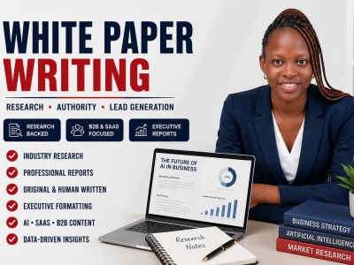 Write professional white papers for SaaS, AI and B2B companies