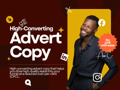 A Highly Converting Advert Copy for Facebook, X, Google and LinkedIn ads