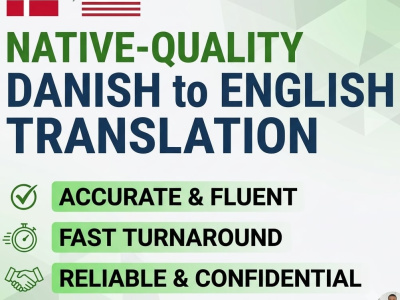 Native-Quality Danish to English Translation