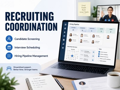 A structured hiring pipeline with recruiting and interview coordination