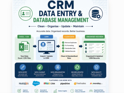 CRM Data Entry & Database Management