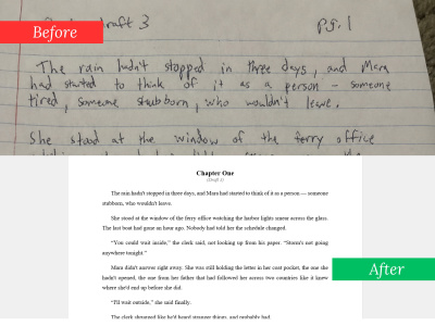 Record Digitization Service | Handwritten - Word, PDF or Google Docs files