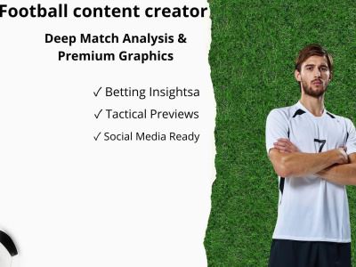 A professional football match analysis and high-quality graphics