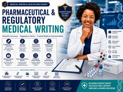 Pharmaceutical, biotech, regulatory and medical device content writing