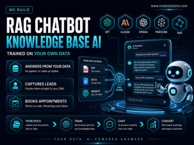 RAG Chatbot Development, Knowledge Base Bot, GPT, Claude, OpenAI