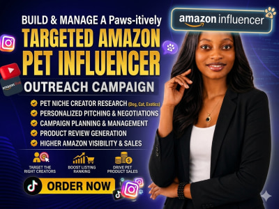 Targeted Amazon pet influencer research outreach campaign management