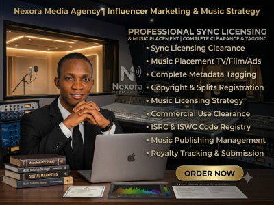 Your Music for Sync Licensing, TV/Film Pitching & Radio Clearance