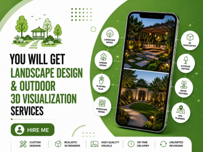 Landscape Design & Outdoor 3D Visualization Services