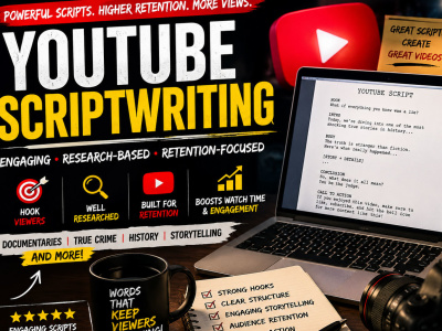 An engaging YouTube script that increases retention and audience engagement