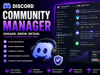 Discord community, moderate chats & grow engagement