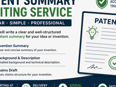 I will write a clear patent summary for your invention