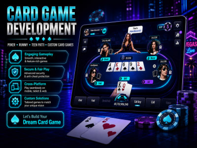 Card Game Development | Poker, Rummy, Teen Patti & Custom Card Games