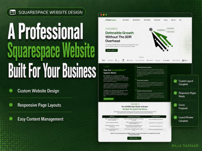 A professional Squarespace website designed and developed