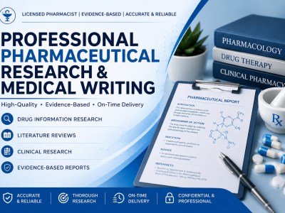 Pharmaceutical Research, Drug Information & Medical Writing