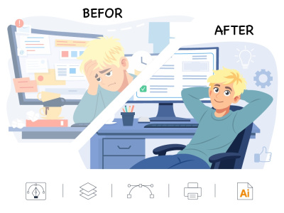 Vector Illustrator | Vector Illustration | SVG Illustration