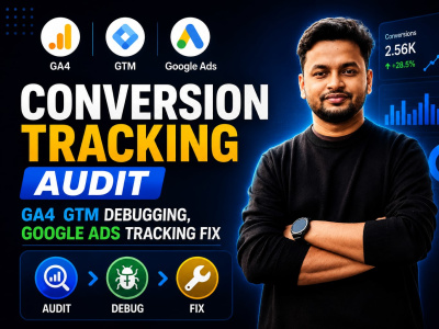 Conversion Tracking Audit, GA4 GTM Debugging, Google Ads Tracking Fix