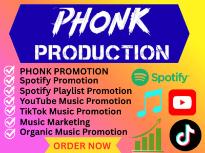 Organic Phonk music promotion for Spotify, Apple Music & real fan growth
